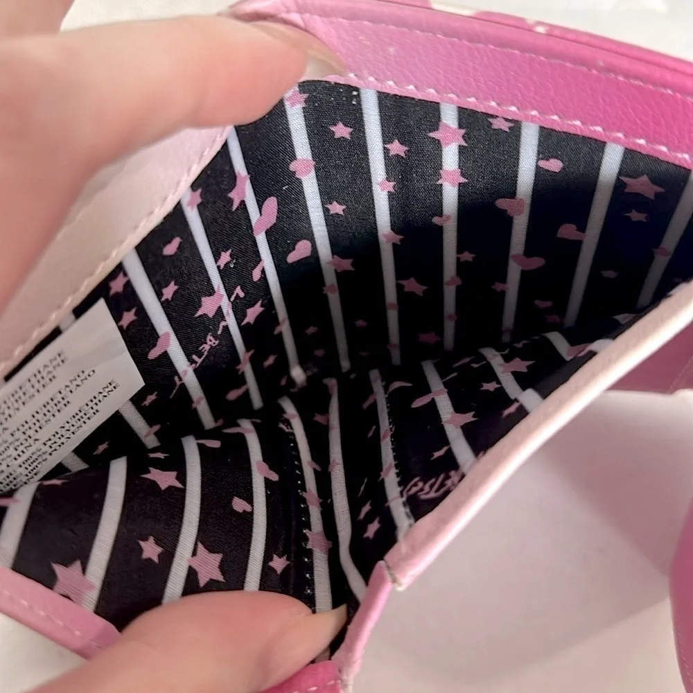 Betsey Johnson LUV BETSEY Flap Wallet -  Pretty Shades Of Pink EUC